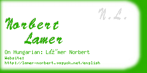 norbert lamer business card